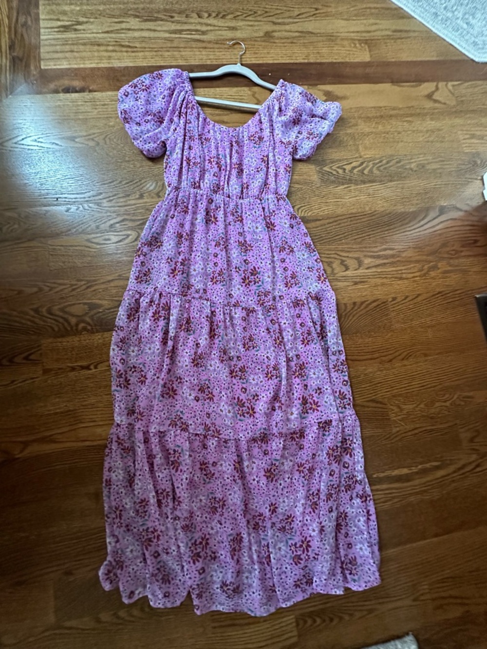 Draper James Pink Floral Tiered Maxi Dress for Kids